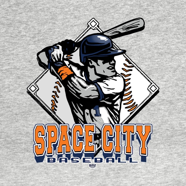 Space City Forever Baseball Diamond by MudgeSportswear